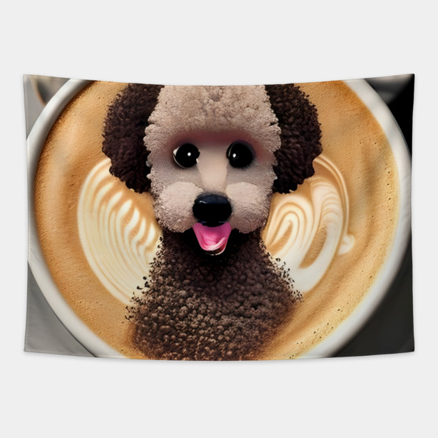 Puppuccino Chihuahua Tapestry by animegirlnft