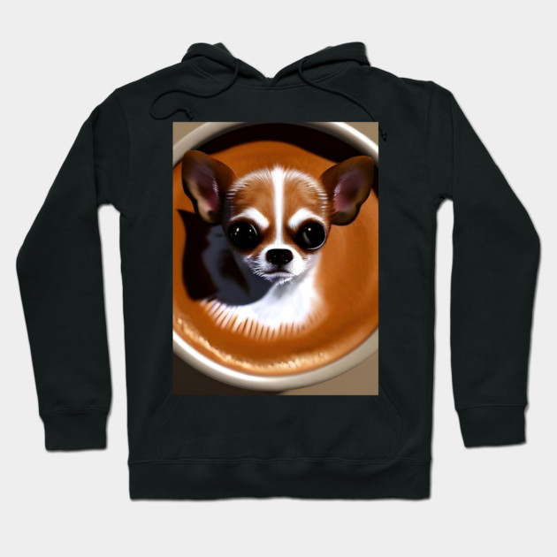 Puppuccino Chihuahua Hoodie by animegirlnft