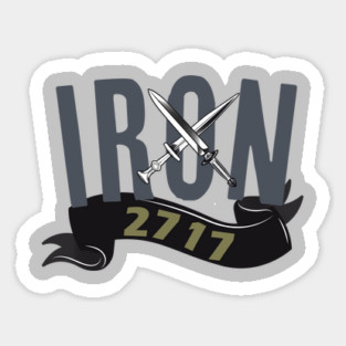 Iron2717 Gray logo Sticker