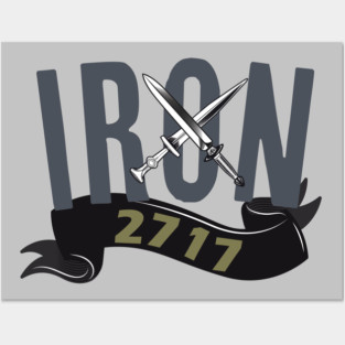 Iron2717 Gray logo Posters and Art