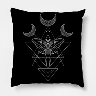 Luna Moth Fairy Moons Pillow