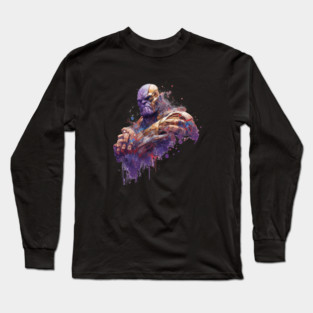 Thanos Fading Out Long Sleeve T-Shirt