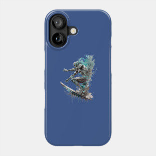 Silver Surfer Fading Out Phone Case