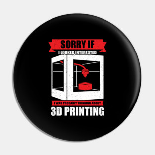 3D Print Printing Artist Gift Pin