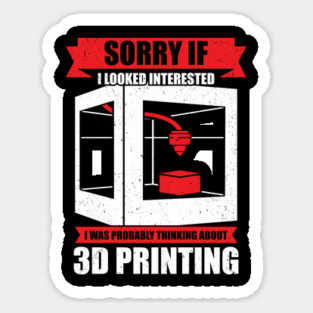 3D Print Printing Artist Gift Sticker