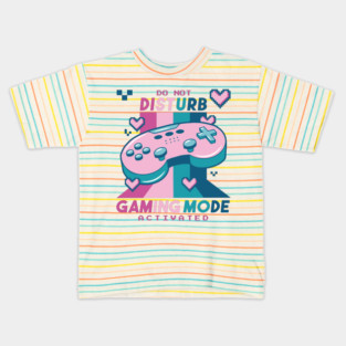 Do Not Disturb Gaming Mode Activated Video Gamer Retro Kids T-Shirt
