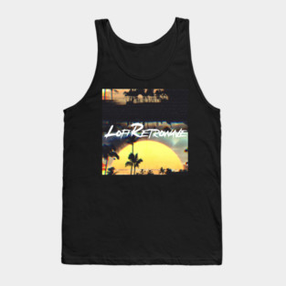 LoFi Retrowave Now vaporwave design Tank Top