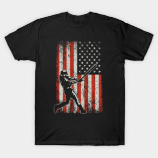 USA Baseball Flag T-Shirt