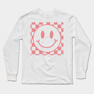 Preppy Smiley Face Long Sleeve T-Shirt