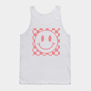 Preppy Smiley Face Tank Top