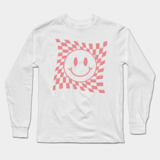 Preppy Smiley Face Long Sleeve T-Shirt