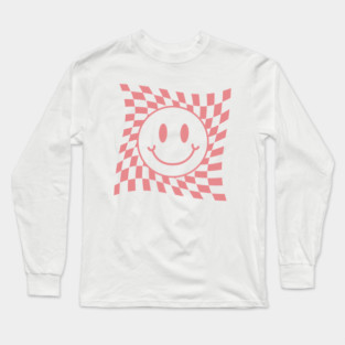 Preppy Smiley Face Long Sleeve T-Shirt