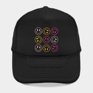 Preppy Smiley Faces Hat