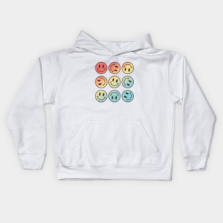 Smiley Face Pattern Kids Hoodie