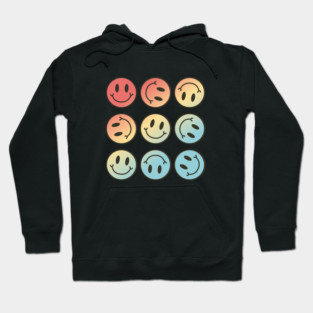 Smiley Face Pattern Hoodie