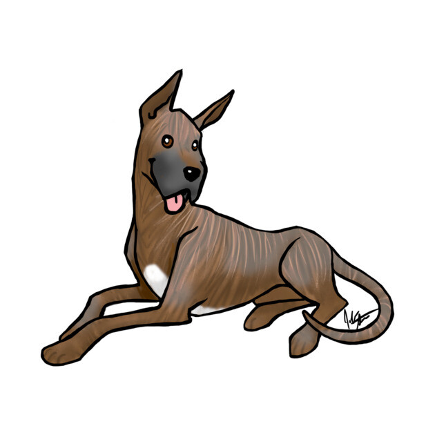 Dog - Great Dane - Brindle by Jen's Dogs Custom Gifts and Designs