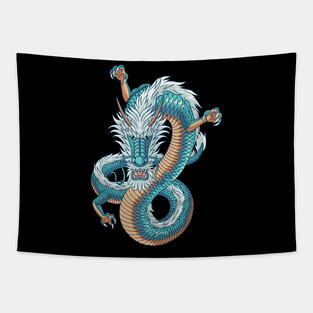 Japanese dragon Tapestry