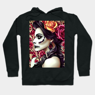 Lady Grim Reaper Tattoo Hoodie
