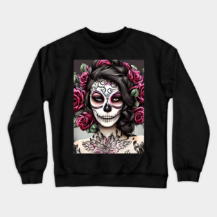Sugar Skull Tattoo Crewneck Sweatshirt