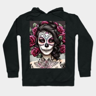 Sugar Skull Tattoo Hoodie