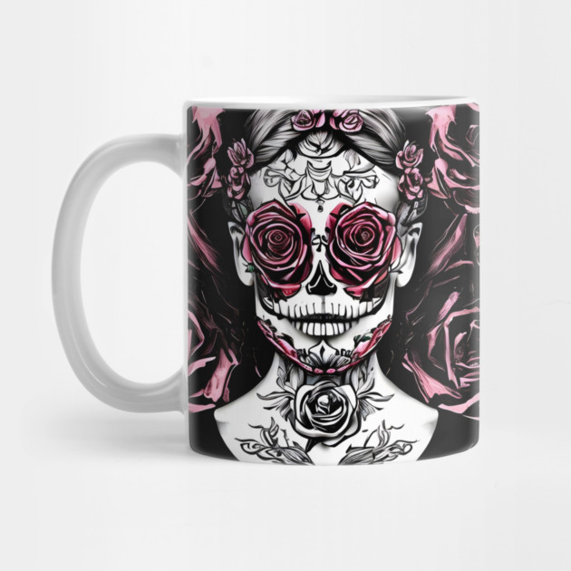 Skull Rose Eye Tattoo by animegirlnft