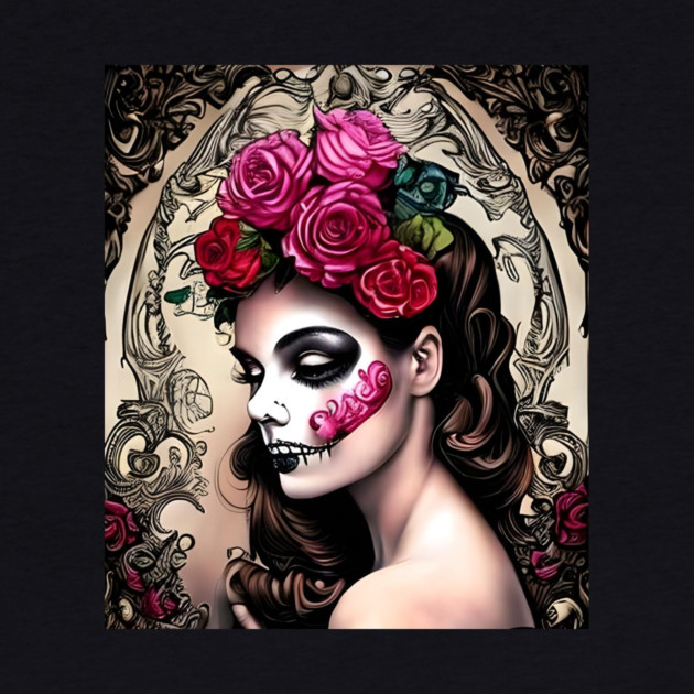 Sad Girl with Zombie Makeup by animegirlnft