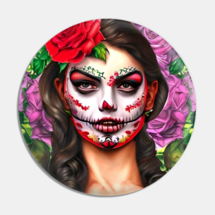 Day of the Dead Makeup Pin