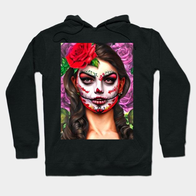Day of the Dead Makeup Hoodie by animegirlnft