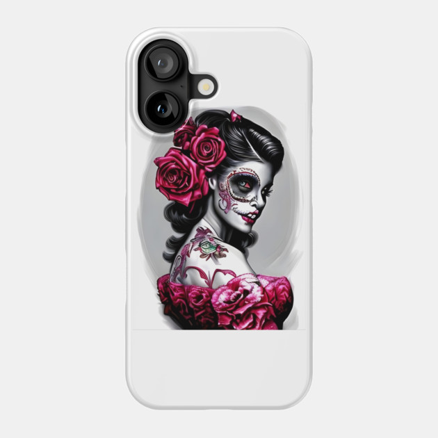 Zombie Tattooed Pin Up Girl Phone Case by animegirlnft