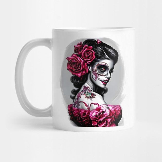 Zombie Tattooed Pin Up Girl by animegirlnft