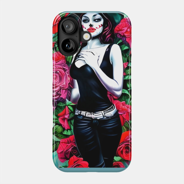 Rose Girl Phone Case by animegirlnft