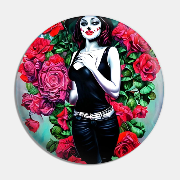 Rose Girl Pin by animegirlnft