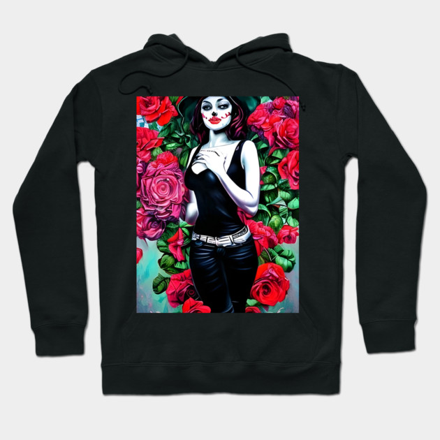 Rose Girl Hoodie by animegirlnft