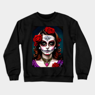 Horror Pin Up Girl Crewneck Sweatshirt
