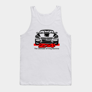 DigiRods Z4 Z 4 Convertible The Ultimate Driving Machine Cartoon Car Art Tank Top