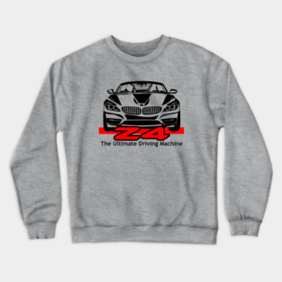 DigiRods Z4 Z 4 Convertible The Ultimate Driving Machine Cartoon Car Art Crewneck Sweatshirt
