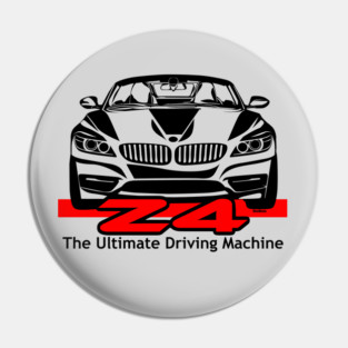 DigiRods Z4 Z 4 Convertible The Ultimate Driving Machine Cartoon Car Art Pin