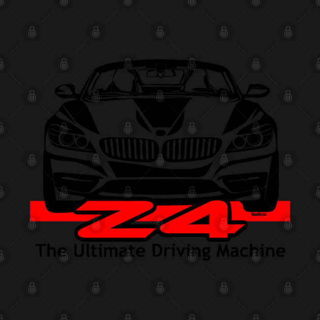 DigiRods Z4 Z 4 Convertible The Ultimate Driving Machine Cartoon Car Art by SistersRock