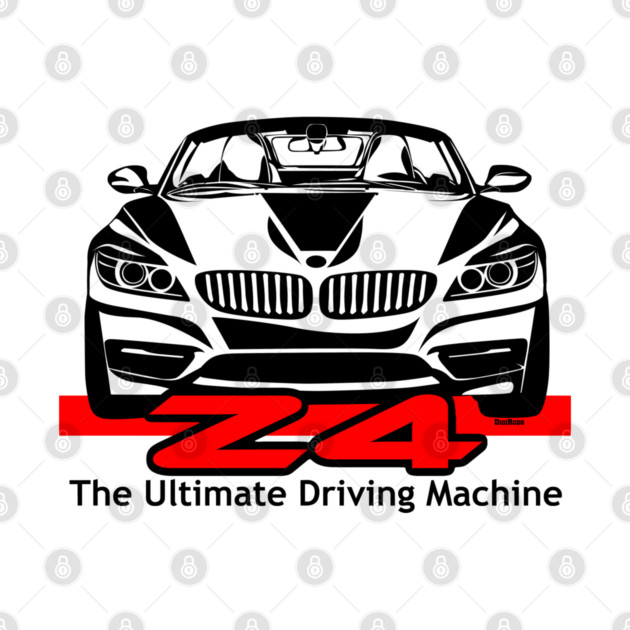 DigiRods Z4 Z 4 Convertible The Ultimate Driving Machine Cartoon Car Art by SistersRock