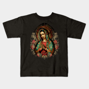 Our Lady Virgen de Guadalupe Mexico religious Kids T-Shirt