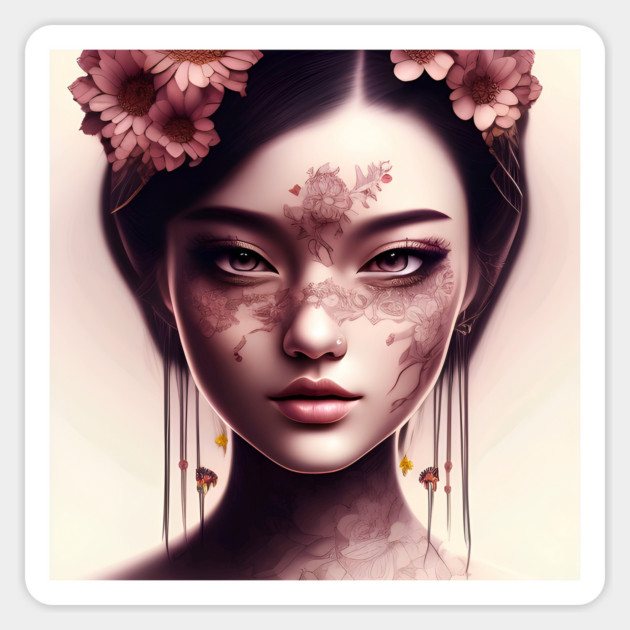 Dreaming of a beautiful Chinese Girl Magnet by animegirlnft