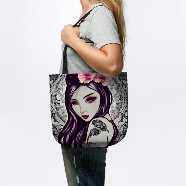 The girl with the flower tattoo by animegirlnft