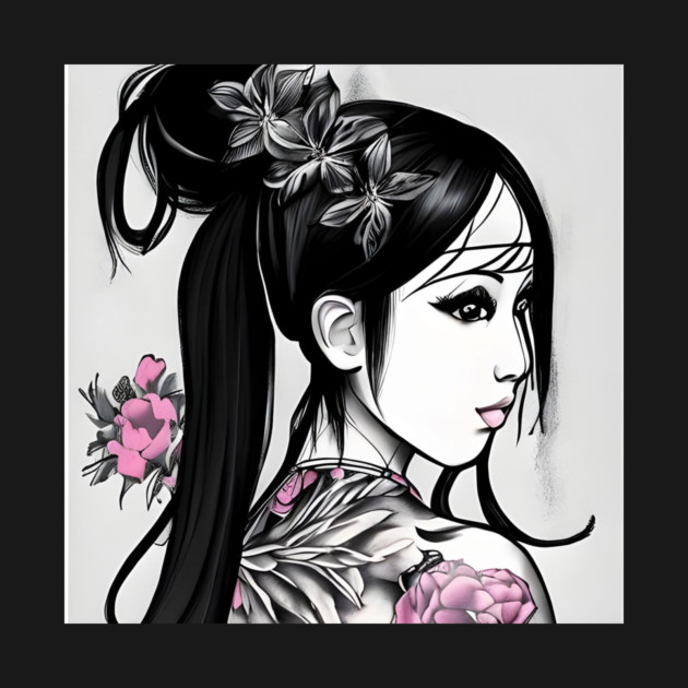 Geisha Tattoo by animegirlnft