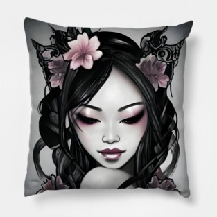 Most Beautiful Asian Girl Pillow