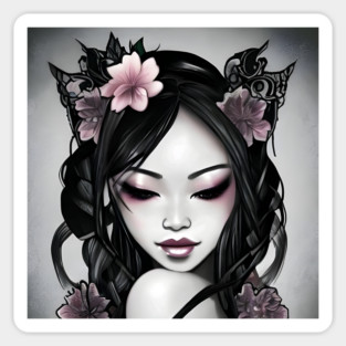 Most Beautiful Asian Girl Sticker