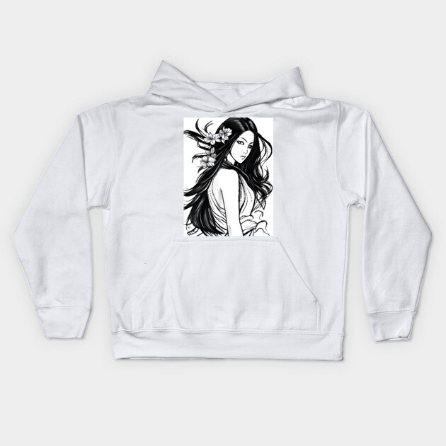 Most Ratchet Asian Girl Kids Hoodie by animegirlnft