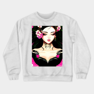 Asian Egirl Crewneck Sweatshirt
