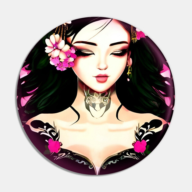Asian Egirl Pin by animegirlnft