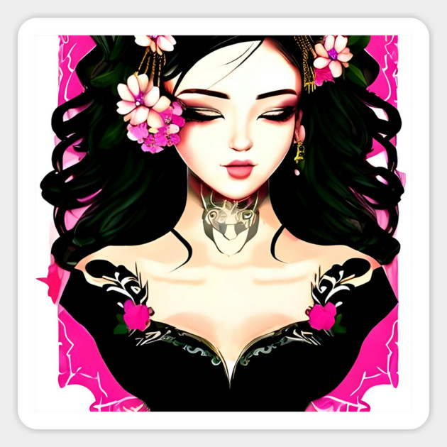 Asian Egirl Sticker by animegirlnft