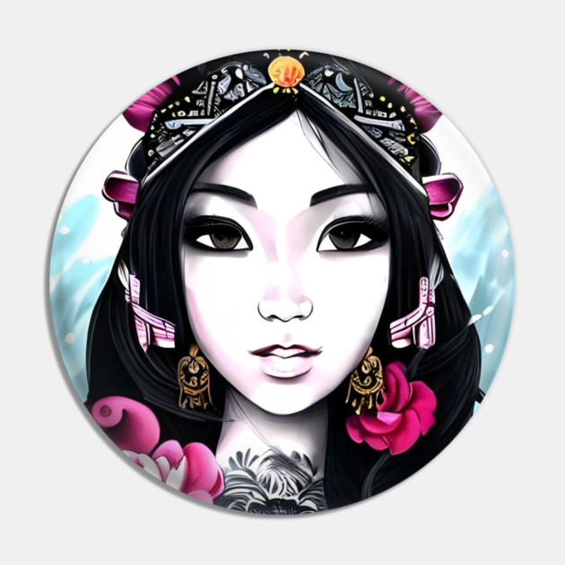 Cute Korean Girl Pin by animegirlnft